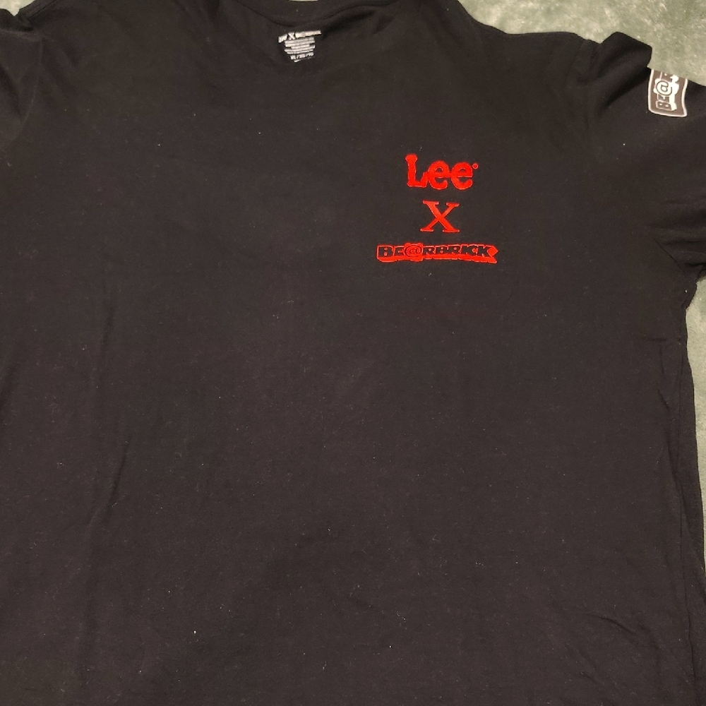 Lee Black Tee with Red Accents